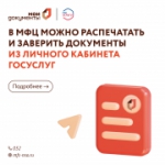 Документы из Госуслуг можно распечатать и заверить в МФЦ
