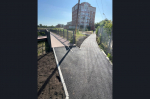 Работы по благоустройству дорожек, примыкающих к Эко-парку «Обской», завершены