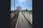 Работы по благоустройству дорожек, примыкающих к Эко-парку «Обской», завершены